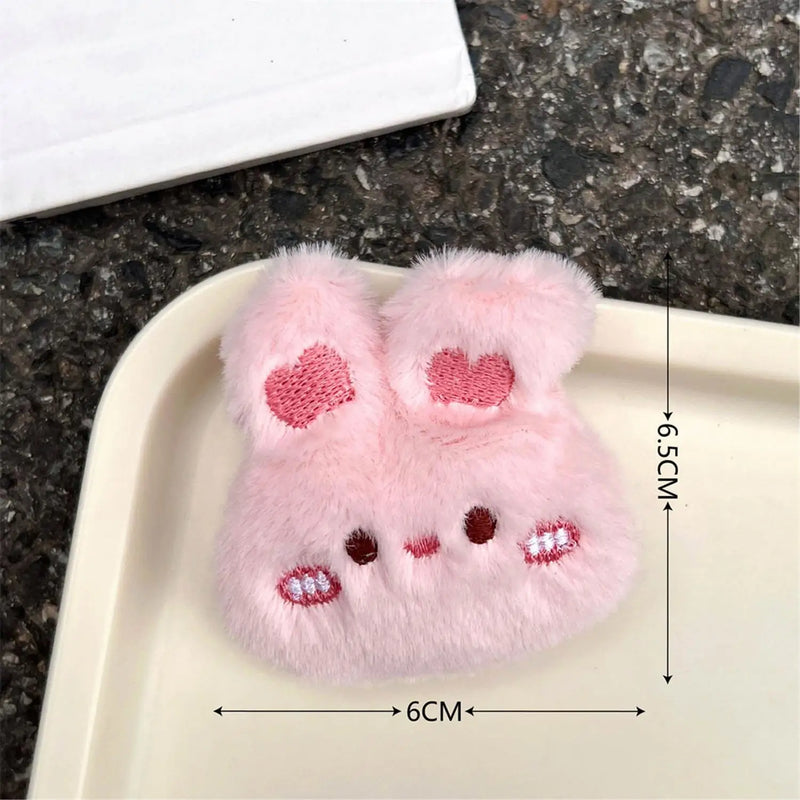 1PCS Cute Animals Frog Bear Panda Brooch Plush Rabbit Kawaii Badges Good Quality Pin For Kids Party Gifts Decoration On Bag Hat