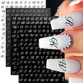 4Sheets Moon Star Heart Sun Mysterious Celestial Design Nail Art Stickers Self Adhesive Manicure Sliders For Nail Art Decoration