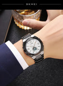 Reloj electrónico SKMEI 2310 resistente al agua para hombre, reloj de pulsera digital de acero inoxidable, reloj de lujo para hombre, reloj con movimiento, reloj para hombre