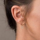 A-Z Letters Initial pendant earrings Hoop Earrings men Golden Color Jewelry Earring Aretes Alphabet name earrings women 1pcs