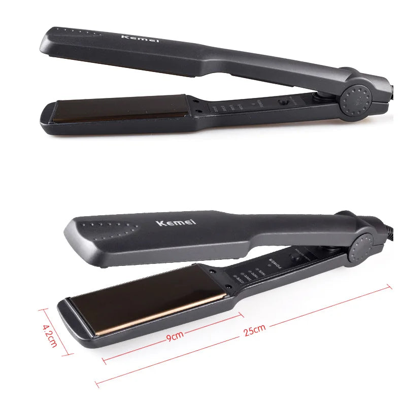 Kemei KM-329 Professional Hair Straightener Flat Iron Styling Tools Temperature Control Fashion Style For Shop Home
