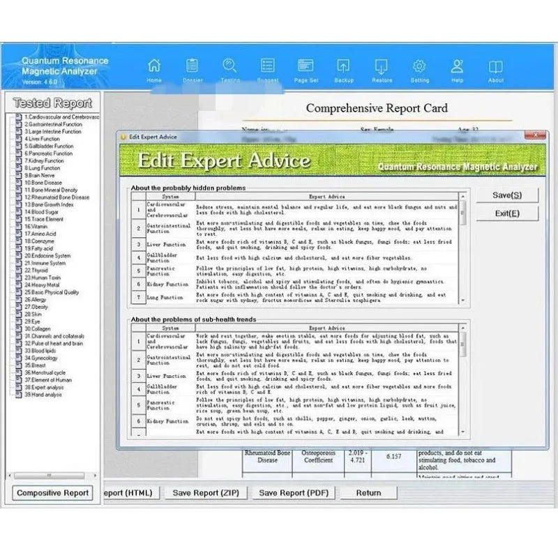 2024 Quantum Health Sub-health Analyzer New QRMA-999 Magnetic Resonance Analyzer Full Body Analyzer Checking Set With 54 Reports