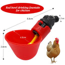 2 Pcs Automatic Chicken Fowl Bowl, Duck Goose Quail Water Feeder, Poultry Hen Coop Waterer Drinking Cups Easy Installation
