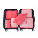 7/piece Travel Storage Bag Waterproof Organizing Clothes Travel Essentials Travelling Accesories Packing Multifunction Set Pouch