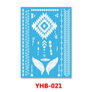 1PC Hanna Lace Tattoo Sticker White Silk Printing Waterproof Disposable Tattoo for Arm Sexy Bracelet