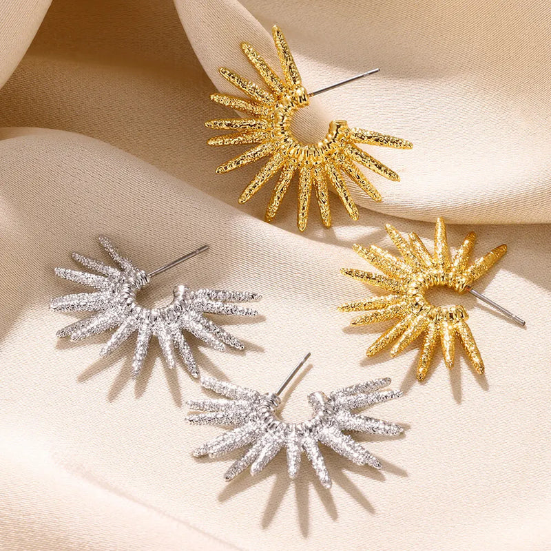 Gold Color Love Heart Earrings For Women Bow Stud 2023 Trend Simple Knot Earrings Piercing Fashion Jewelry Valentine's Day Gifts