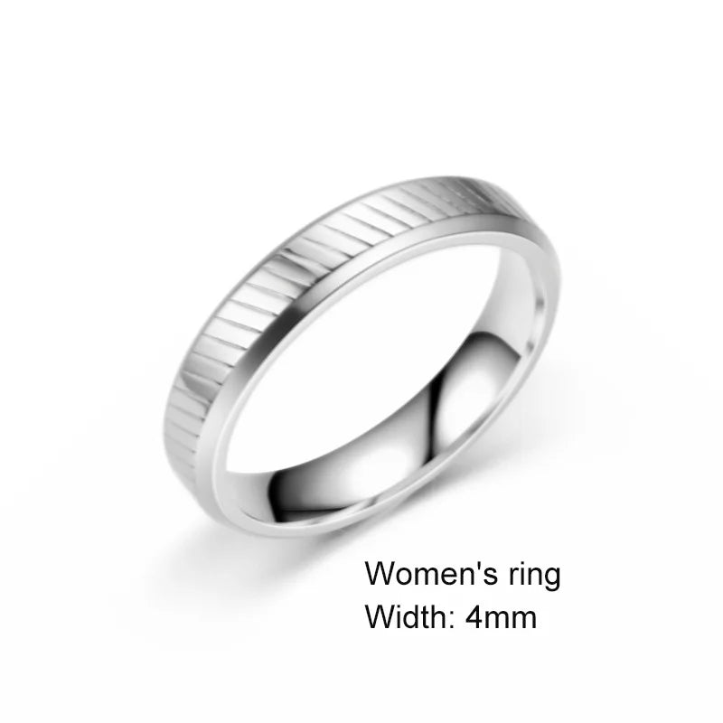SOHOT  Titanium Steel Variety Couple Ring Jewelry For Lovers' And Unisex Punk Fashion Simple Travel Wedding Party Gift Wholesale
