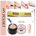2/3pcs Extension Nail Polish Set Clear White Pink Gold Foil Glitter Quick Builder Gel Uv Led Nail Glue Nail Tips Extension Kit