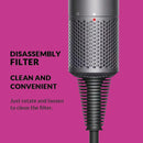 Secador de pelo Ion sin hojas Super Ionic 5 en 1 con difusor, secador de pelo profesional con ionización, secador eléctrico de aire caliente.