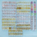 1000Pcs Gold Star Moon Glitter Nail Charms Metal Tips Slice Rivet DIY 3D FlatBack Nail Art Decorations Nails Jewelry Accessories
