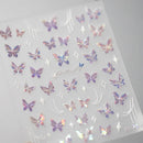 1 pc 5D Embroidery Bee Nail Art Sticker Embossed Butterfly Insect Nail Sticker High Quality Nail Art Design Decoration Sticker