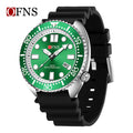 OFNS New Style Fashion 8033 Men's Quartz Watch Simple Fashion Waterproof Calendar Watch Casual Silicone Strap Watch Wristwatch