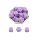 Kovict 14/17mm 10pcs Hexagon Silicone Beads For Jewelry Making Silicone Bead To Make Bracelets Necklace Making Accessories