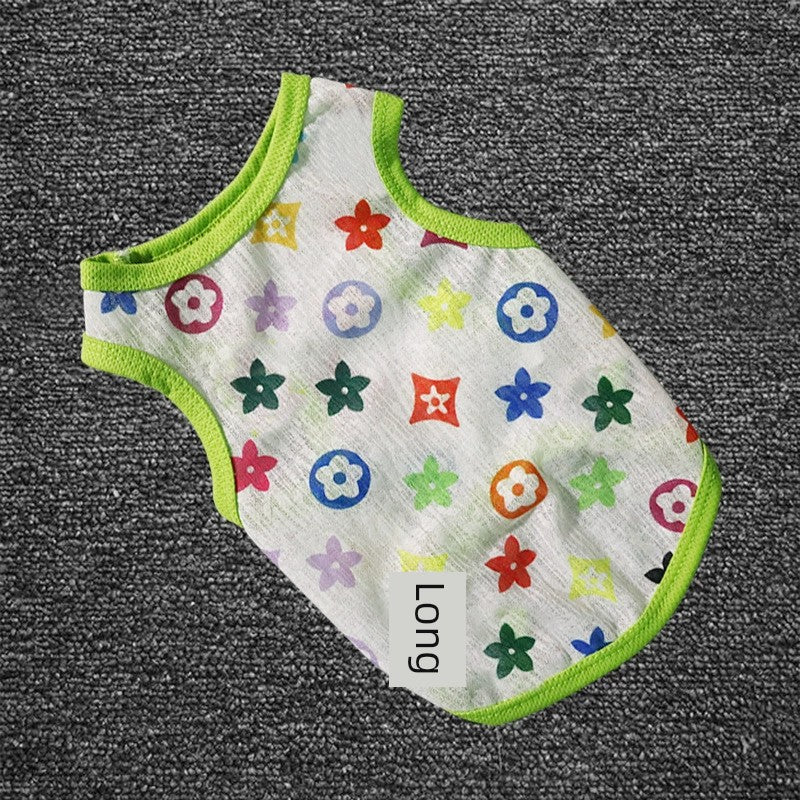 New Arrival Pet Dog Clothes Spring/Summer Breathable Thin and Comfortable Cool South Korea Cool Feeling Clothing Teddy Schnauzer Vest