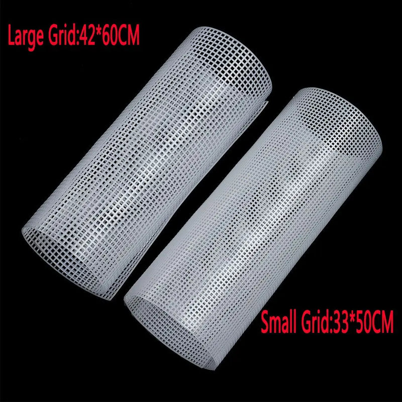 Grid Hook Crafts DIY Handcraft Craft Supplies Hook Bags Plastic Mesh Cloth Bag Rug Thread Hook