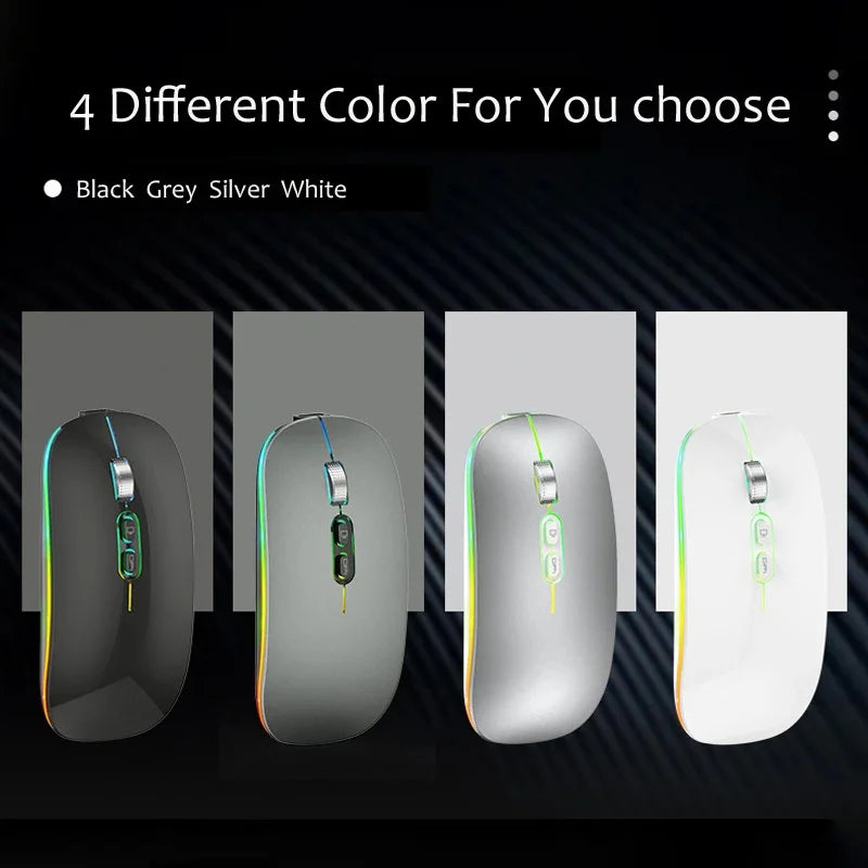 Xiaomi Dual Mode Mouse Wireless Backlight 2.4G Bluetooth Type-C Rechargeable 1600 DPI Adjustable Silence Boss Button Office Home