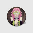 58/32/44mm Anime Demon Slayer Round Brooches Cartoon Lapel Pins Cosplay Badges Backpack Clothes Bag Jewelry Accessories Gifts