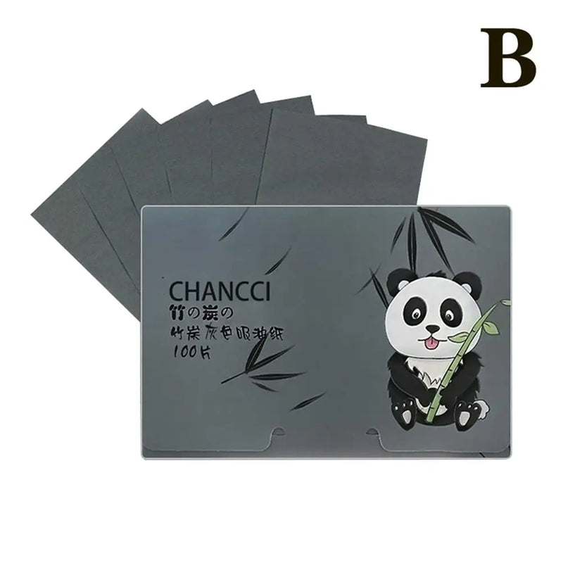 Facial Oil Suction Paper 100 Portable Withdrawable Oil Paper Tablets Oil Facial Fragrance Absorbing Shine Facial Controls Q0D1