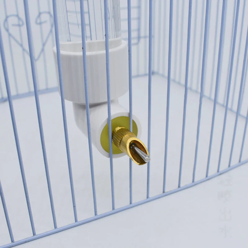 130ML Parrot Drinking Kettle Large Automatic Water Feeder Pet Chinchilla Rabbit Water Cup Outdoor Cage Samll Pet Drinker