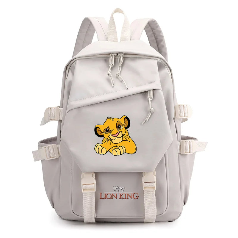 Disney The Lion King Simba Boys Girls Kids School Book Bags Women Bagpack Teenagers Travel Backpack Mochila Escolar