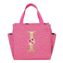 A~N Letter Printed Nylon Lunch Bag With Zipper Waterproof Insulation Bag Ice Bag Suitable For Men & Women's Work Picnic Travel