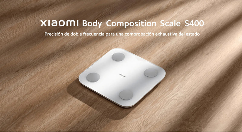 Báscula oficial Xiaomi Body Composition Scale S400, 25 indicadores de salud, medición de impedancia bioeléctrica de doble frecuencia