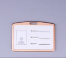 Women Men Bank Credit Card ID Holder Aluminium Alloy Business Card Case Work Card Badge Lanyard Holder Protector Cover