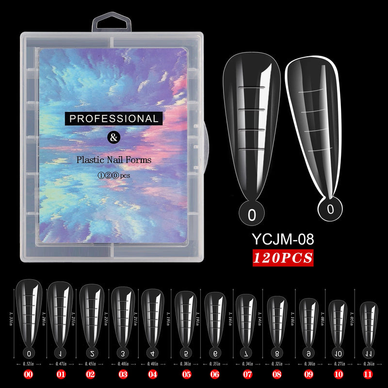 Extension False Nails Art Tips Acrylic Fake Finger Gel Polish Mold Sculpted Full Cover Press on Nails Manicures Accessories Tool