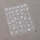 1 pc 5D Embroidery Bee Nail Art Sticker Embossed Butterfly Insect Nail Sticker High Quality Nail Art Design Decoration Sticker