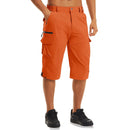 MAGCOMSEN Summer Men's Shorts Quick-drying Lightweight with 7 Pockets Waterproof 3/4 Shorts for Fishing Hiking