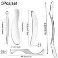 1/2/4/5/7pcs Stainless Steel Gua Sha Scraping Massage Tool IASTM Tools Help Relieve Sore Muscles,Soft Tissue Mobilization Tool