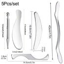 1/2/4/5/7pcs Stainless Steel Gua Sha Scraping Massage Tool IASTM Tools Help Relieve Sore Muscles,Soft Tissue Mobilization Tool