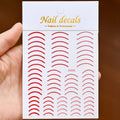1 Pc Nail Strip Stickers Black/Gold/Rose Gold/Silver Metal Strip Tape Nail Art Adhesive DIY Foil Tips Nail Sticker Decals NK11
