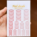 1 Pc Nail Strip Stickers Black/Gold/Rose Gold/Silver Metal Strip Tape Nail Art Adhesive DIY Foil Tips Nail Sticker Decals NK11