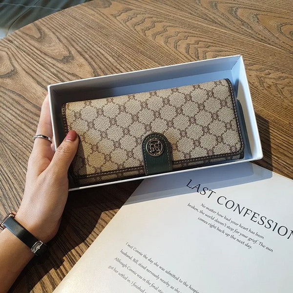 Women's Wallet 2024 New Fashion Wallet Long Design Large Capacity Luxury Wallet Multi functional Card Seat Clutch 10 Card Handba