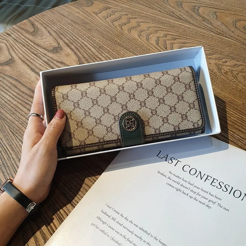 Women's Wallet 2024 New Fashion Wallet Long Design Large Capacity Luxury Wallet Multi functional Card Seat Clutch 10 Card Handba