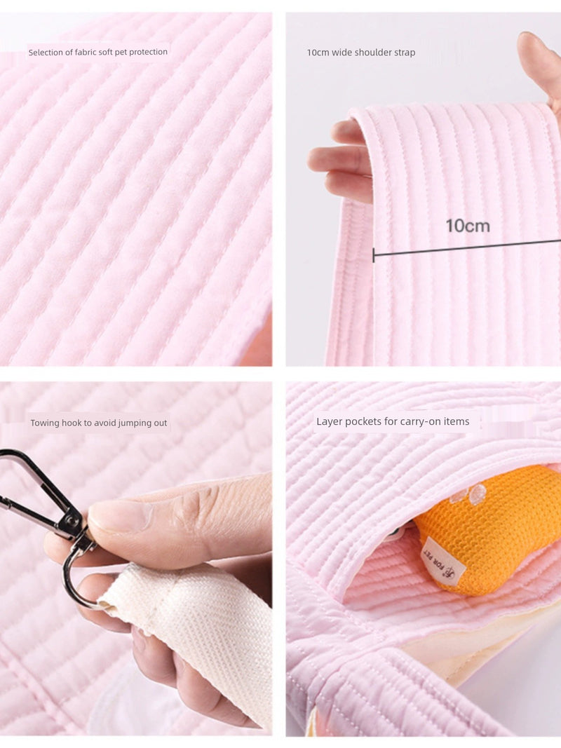 Cat Bag Single-Shoulder Bag Cat Bag Pet Travel Portable Bag Small Size Dogs Crossbody Bag Dog Bag Cat Diaper Bag