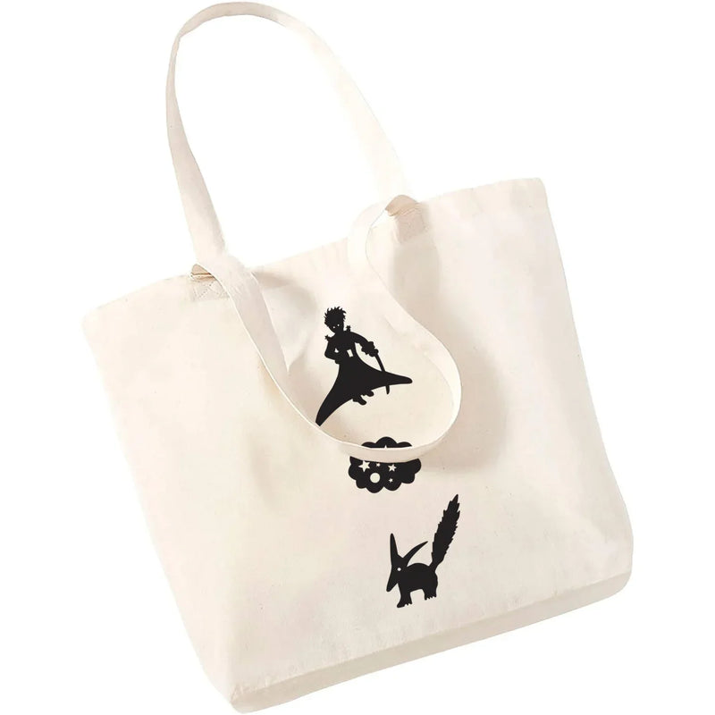 Cartoon Earth Space Little Prince Shopping Bag Women Pattern Handbag Casual Large Top-handle Bags for Women