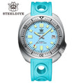 STEELDIVE SD1981 Steel Bezel Super Luminous AR Sapphire Glass NH35 Automatic 200m Waterproof Mens Dive Watch with Milled Clasp