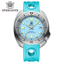 STEELDIVE SD1981 Steel Bezel Super Luminous AR Sapphire Glass NH35 Automatic 200m Waterproof Mens Dive Watch with Milled Clasp