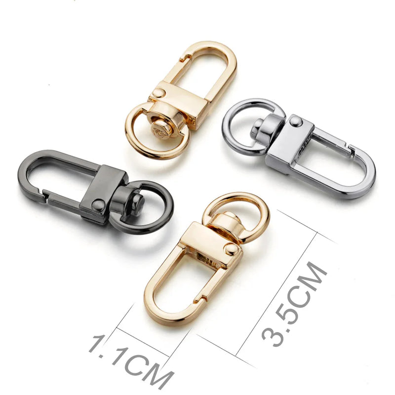6 Pcs/Lot Keychain DIY Accessories Dog Collar Buckles Swivel Trigger Clip Connector For Bag Clasp High Quality Key Ring DIY P024