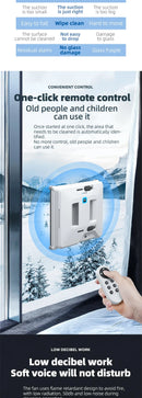 Robotic Window Cleaner Dual Water Spray,High Vacuum Suction Electric Window Washing Machine Smart Home Wall Glass Cleaning Robot