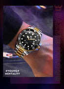 OLEVS Men Automatic Watch Luxury Diving Watch Waterproof Luminous Stainless steel Business Mechanical Watch for Men reloj hombre