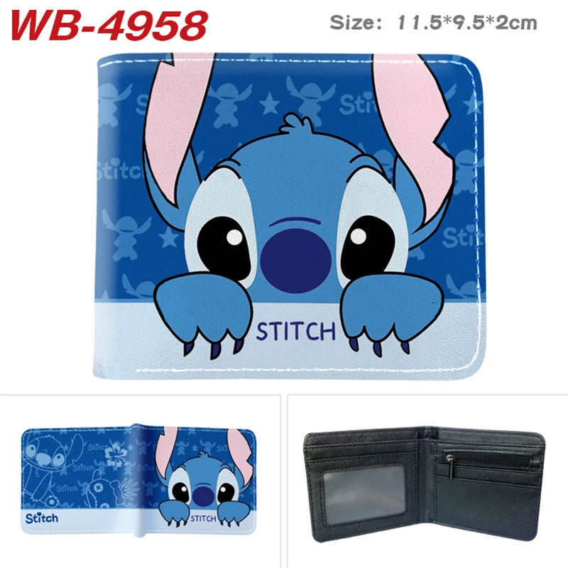 Miniso Cartoon Stitch Wallet Short Purse with Coin Pocket