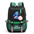 Disney Lilo Stitch Backpacks Teenager USB Charging Laptop Backpack Women Men Rucksack Travel Bag Mochila