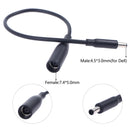 For Dell Laptop DC Power Charge Converter Adapter Cable Cord 7.4*5.0 to 4.5*3.0 mm Female
