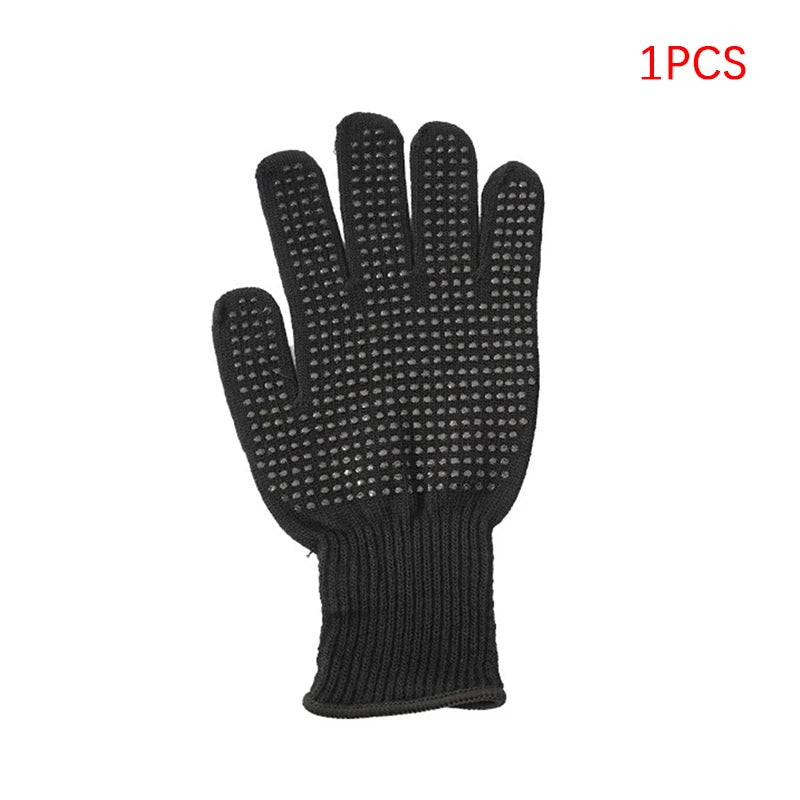 Double-sided Hair Straightener Perm Curling Hairdressing Heat Resistant Finger Glove Hair Salon Tools Thermal Styling Gloves