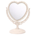 1pc Heart-Shaped Makeup Mirror Table Makeup Vanity Mirror Double-Sided Magnifying Mirror With Stand Tabletop Mirror