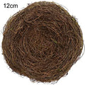 6-12cm Round Rattan Bird Nest Easter Decoration Bunny Eggs Artificial Vine Nest For Home Garden Decor Happy Easter Party Supply