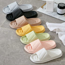 EVA Women's Slippers New Non-slip Stripe Decoration Bathroom Slippers Cute Soft Casual Shoes Outdoor Walking